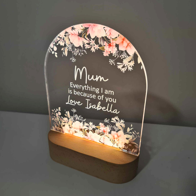 Personalised LED Mother's Day Light