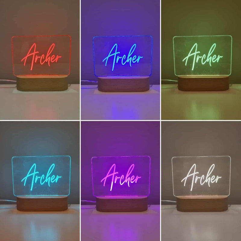 Personalised Baby Night Light - Signature