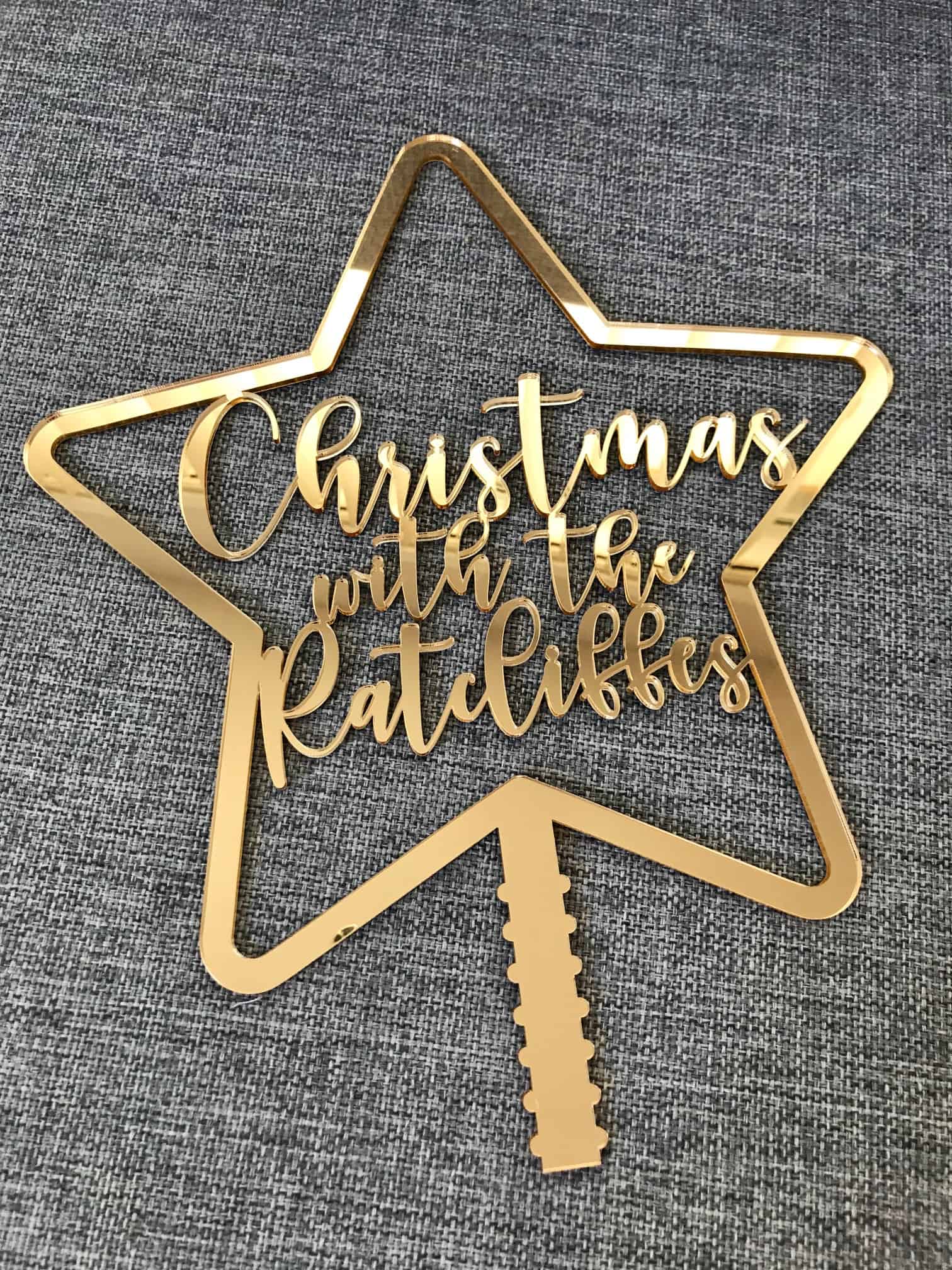 Personalised Christmas Tree Star