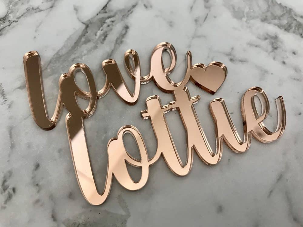 Custom Mr & Mrs Name Wedding Cake Topper - Lockhart