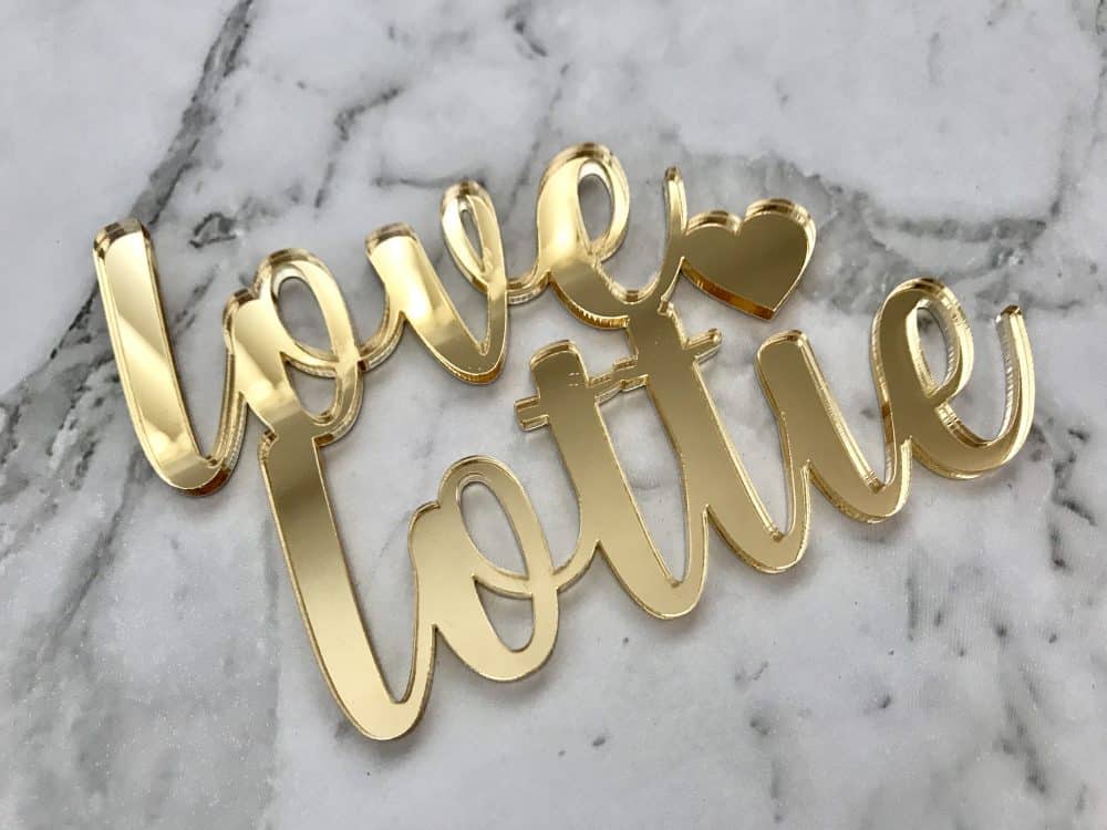 Custom Mr & Mrs Name Wedding Cake Topper - Lockhart