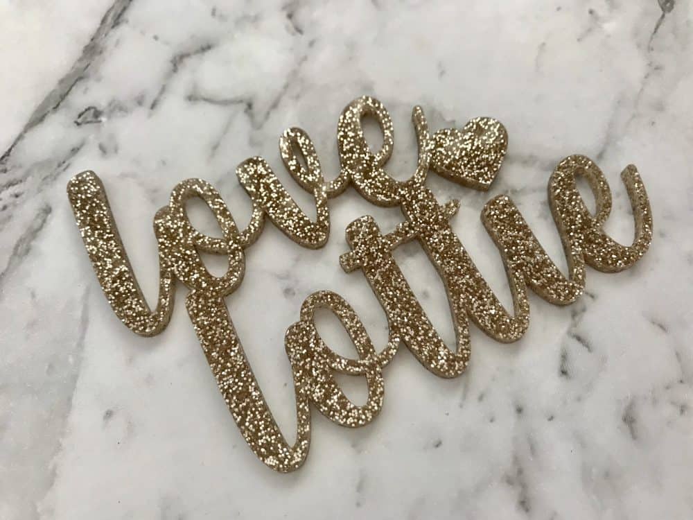 Custom Mr & Mrs Name Wedding Cake Topper Date