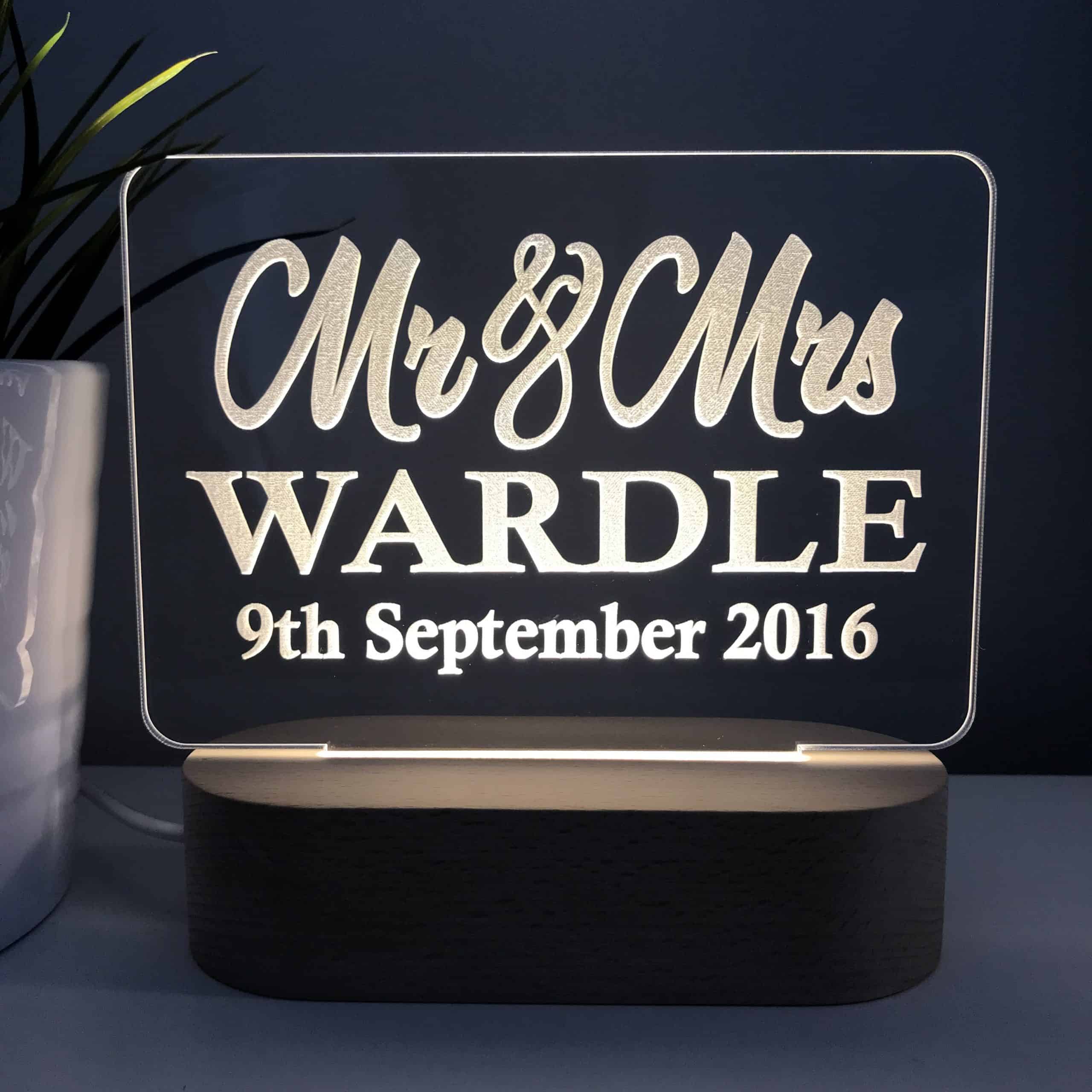 Personalised wedding gift