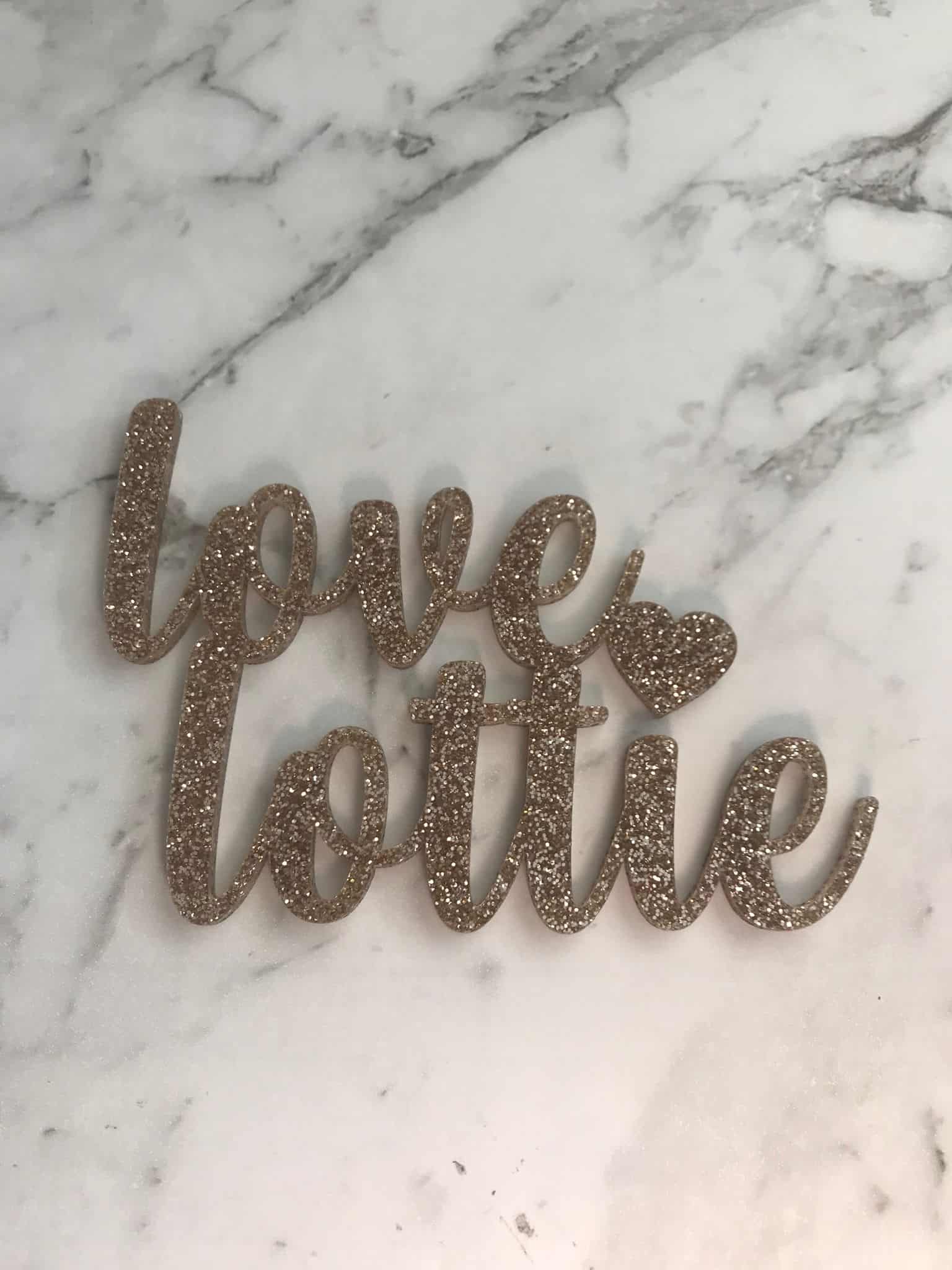 Custom Name Bridal Shower Cake Topper Style Ramsey