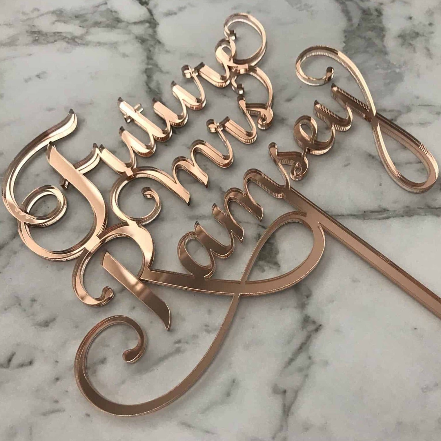 Custom Name Bridal Shower Cake Topper Style Ramsey